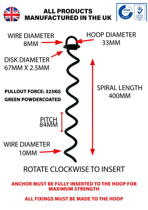 400mm Ground Anchor Specification