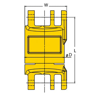 YOKE G80 Insulated Blank Swivel Dimensions