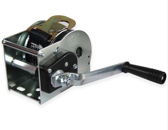 AFDS Goliath Zinc Plated Webbing Winch supplied with 50mm webbing strap & hook