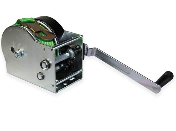 AFDS Goliath Zinc Plated Webbing Winch supplied with 50mm webbing strap & hook