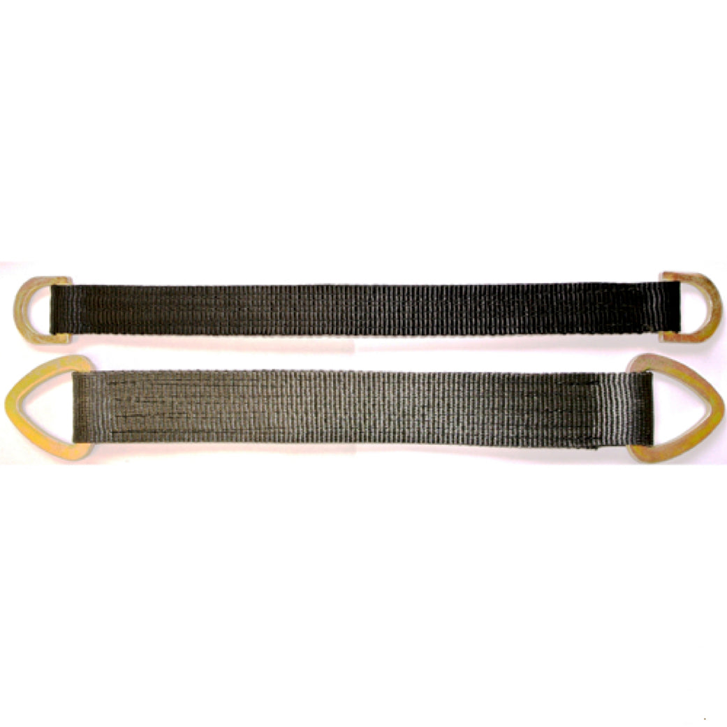 Black Truss Strap with D Links Each End SWL 250 kgs, 25mm wide Ref: 254-1