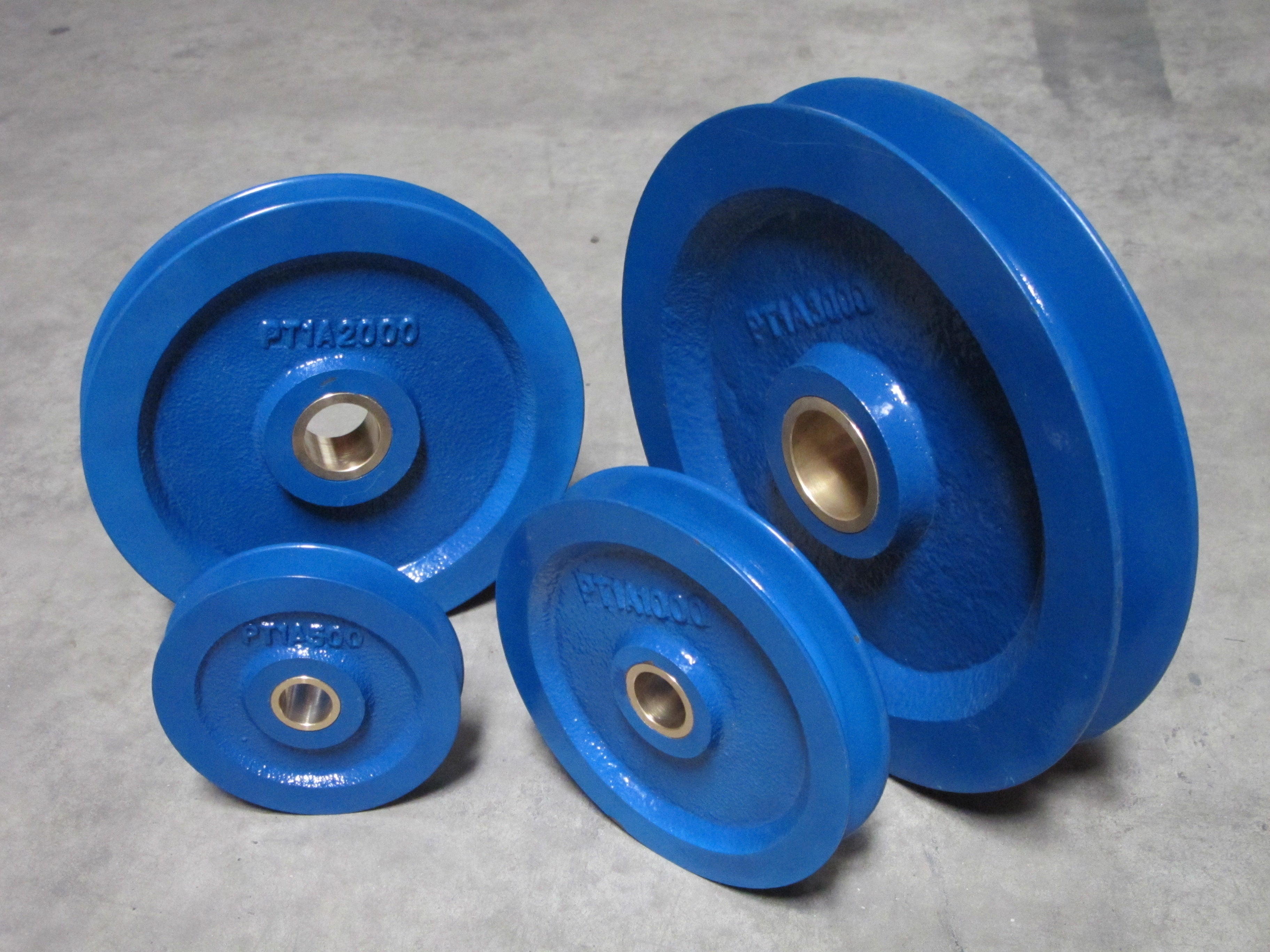 Pulley Type 1A (PT1A) - Cast Iron Pulley with Bronze Bush for Wire or Fibre Rope