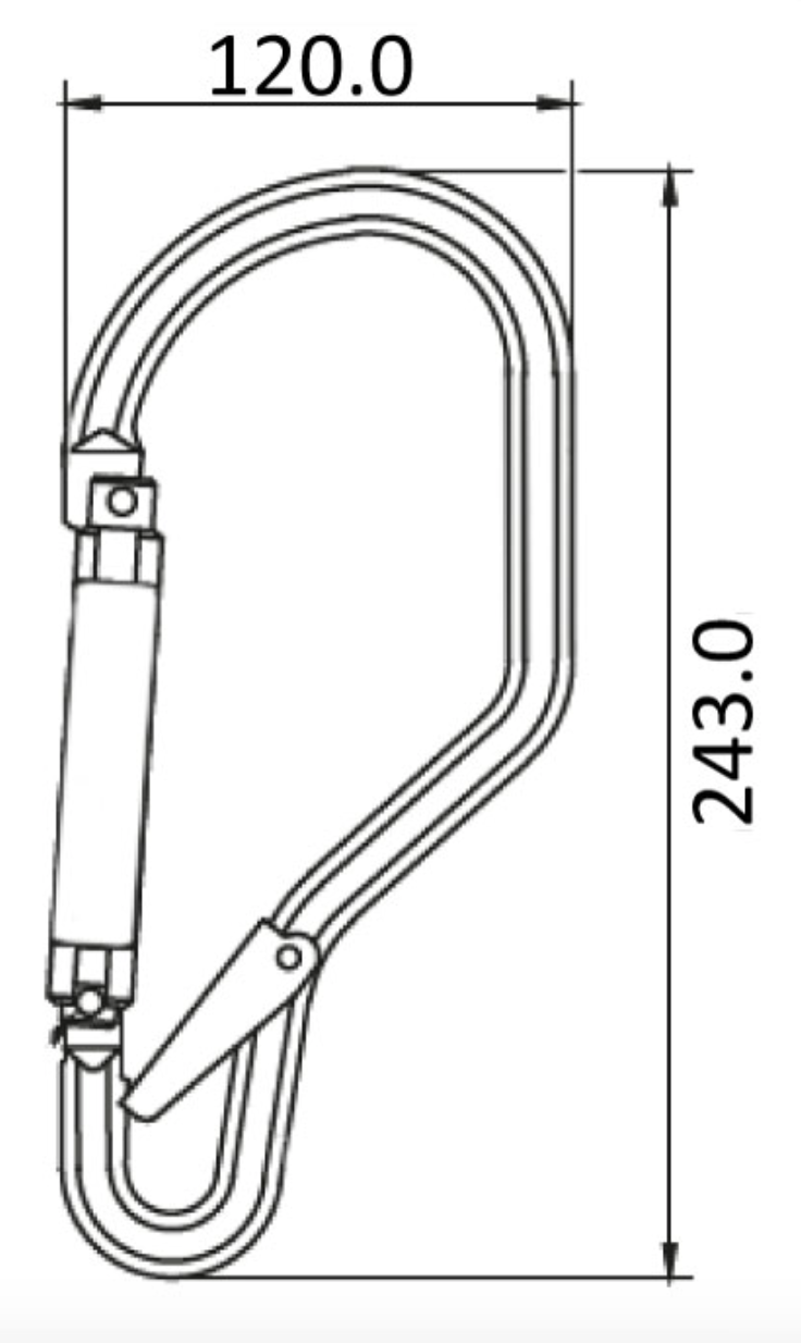 Dimensions for Aluminium Tower Rebar Hook