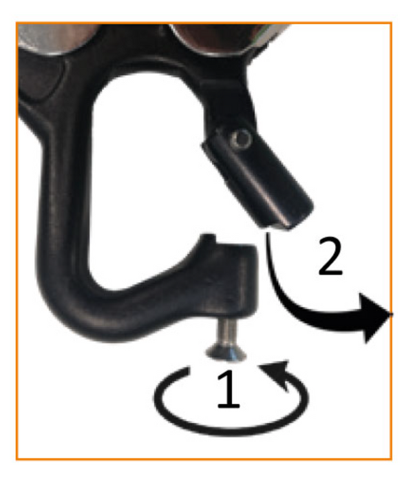 Operation of Aluminium Double Action Swivel Pin Opening Eye Scaffold Hook