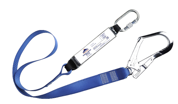 Portwest - Single Webbing Lanyard With Shock Absorber Royal Blue - Length 1.8m - SALE