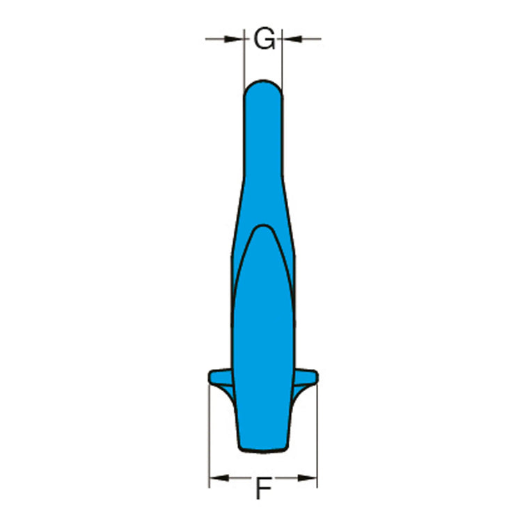 YOKE Grade 100 Eye Grab Hook Dimensions